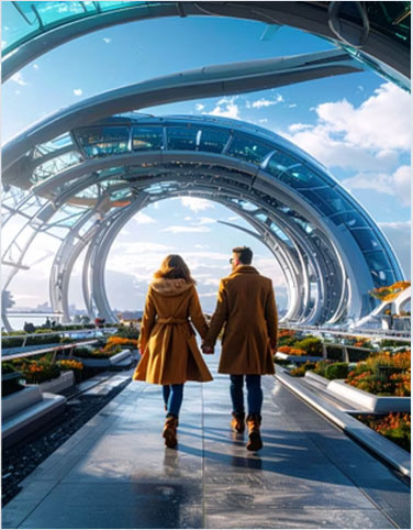 Futuristic – wide walk