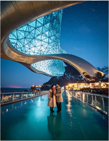 Futuristic – night bridge