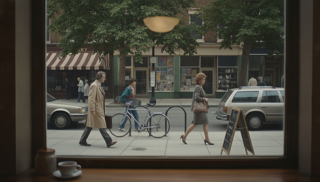 Time transition – inside café